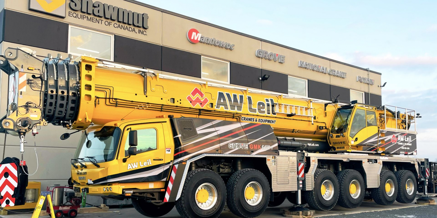 The new Grove GMK64001 450USt allterrain crane equips Maritime
